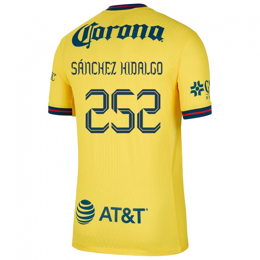 Criança Camisola Horacio Sánchez Hidalgo #252 Amarelo Azul Principal 2024/25 Camisa Brasil