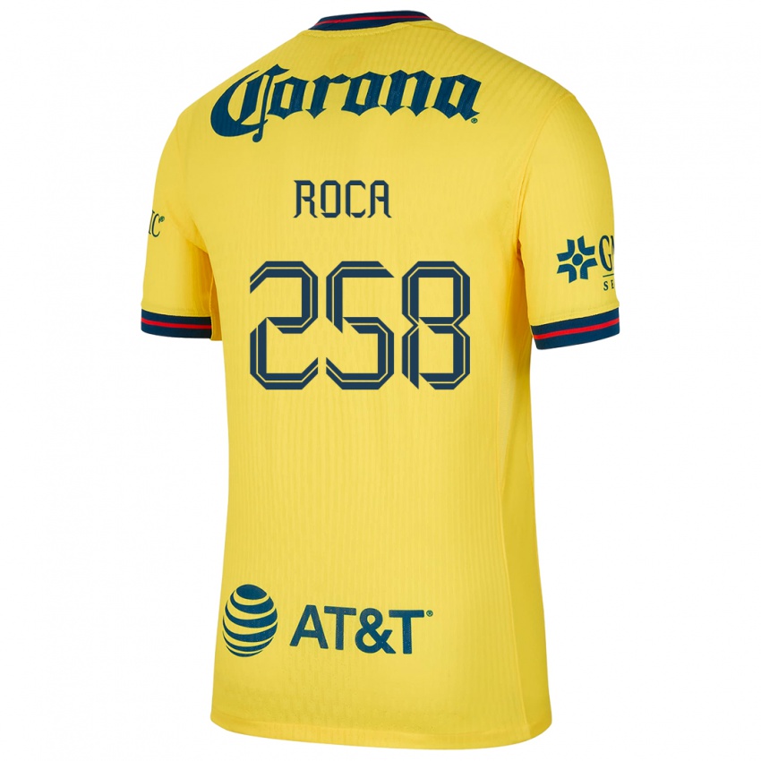 Criança Camisola Juan Roca #258 Amarelo Azul Principal 2024/25 Camisa Brasil