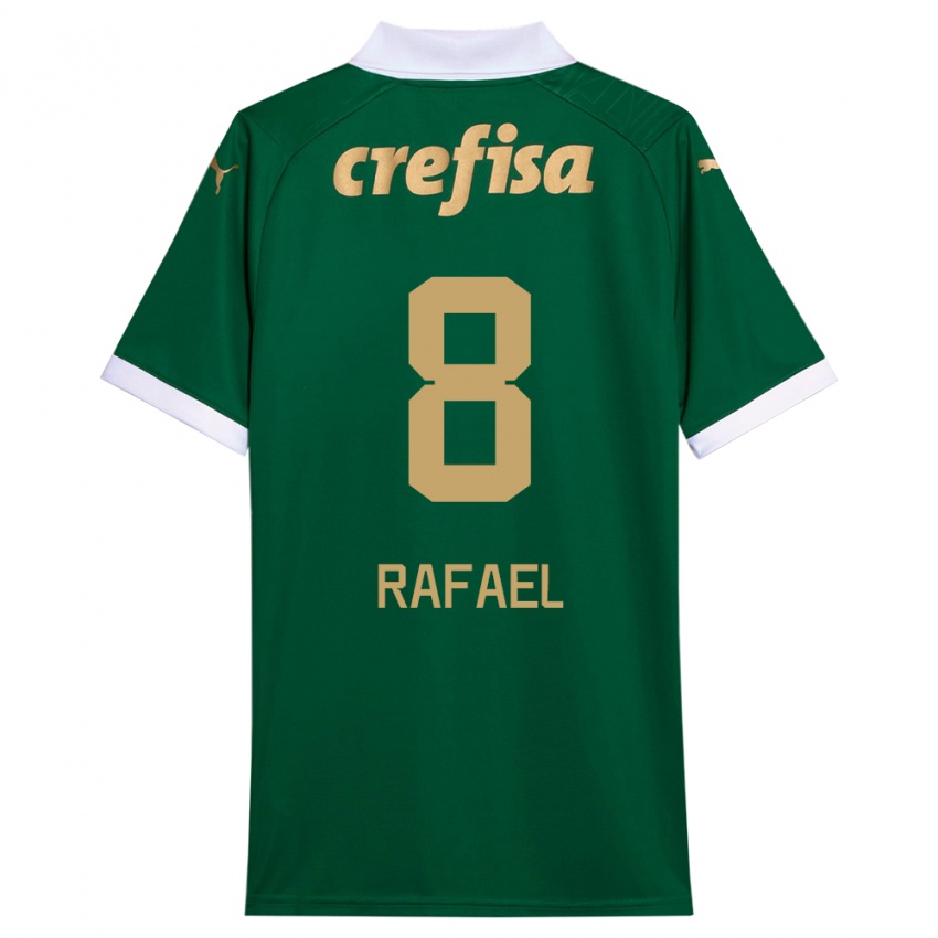 Criança Camisola Ze Rafael #8 Verde Branco Principal 2024/25 Camisa Brasil