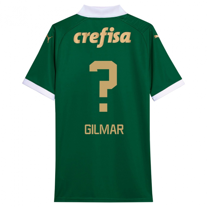 Criança Camisola Gilmar #0 Verde Branco Principal 2024/25 Camisa Brasil