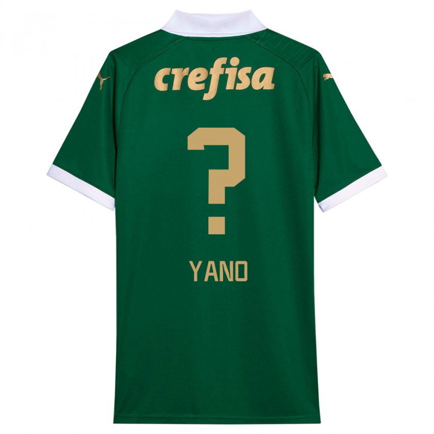 Criança Camisola Luiz Yano #0 Verde Branco Principal 2024/25 Camisa Brasil