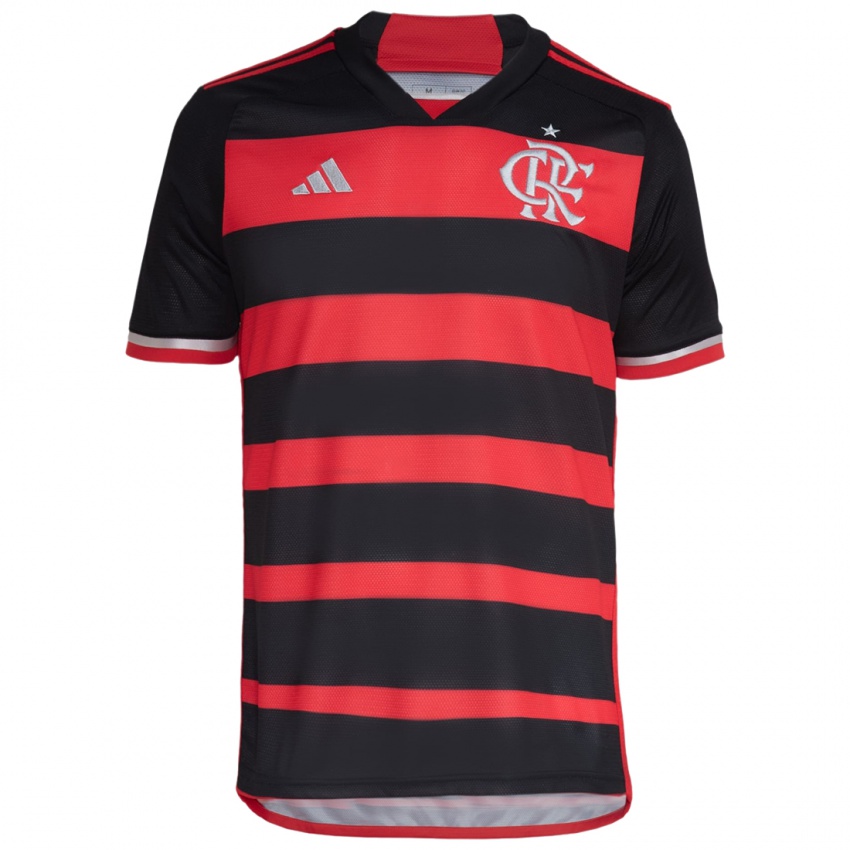 Criança Camisola Gabriel Noga #0 Vermelho Preto Principal 2024/25 Camisa Brasil