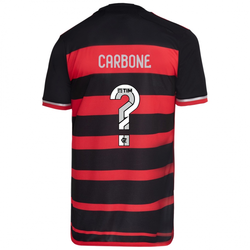 Criança Camisola Carbone #0 Vermelho Preto Principal 2024/25 Camisa Brasil