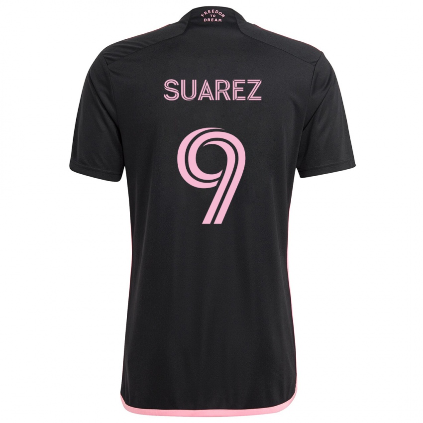 Criança Camisola Luis Suárez #9 Preto Alternativa 2024/25 Camisa Brasil