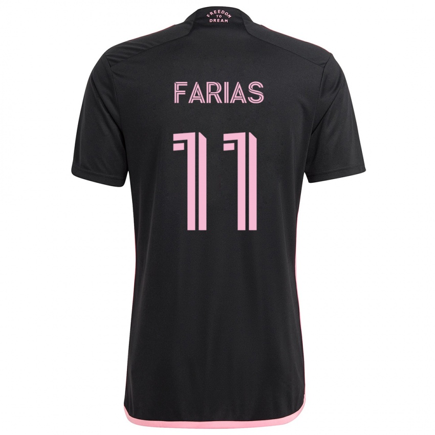 Criança Camisola Facundo Farías #11 Preto Alternativa 2024/25 Camisa Brasil