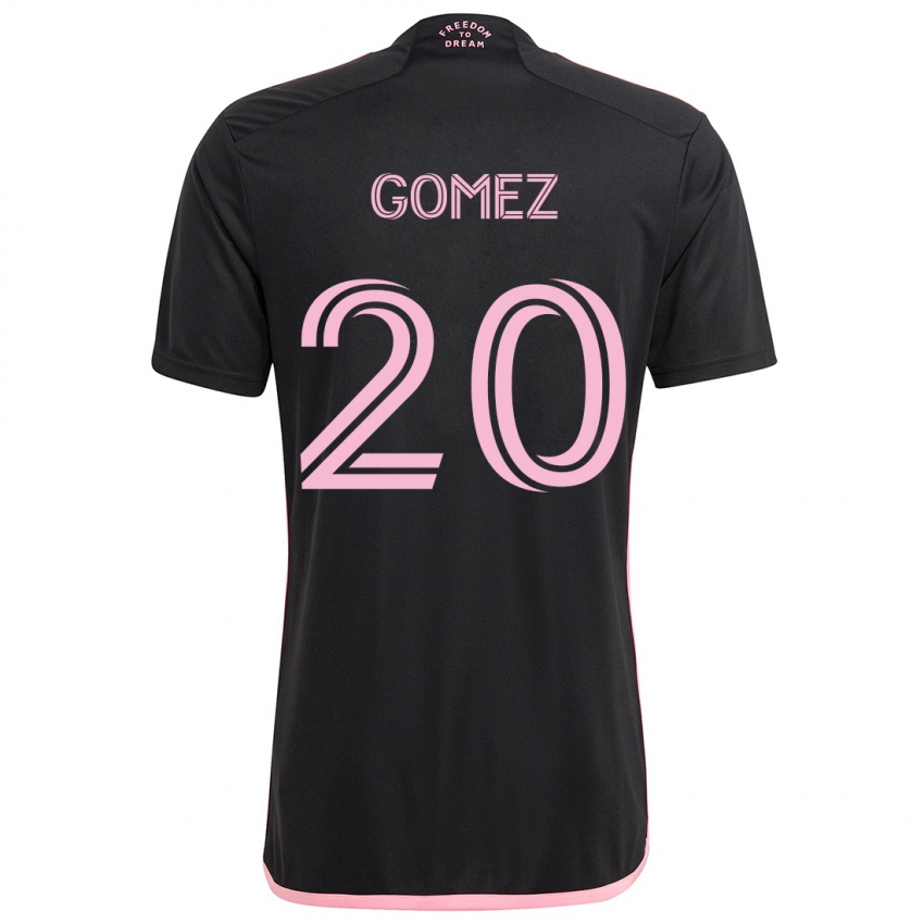 Criança Camisola Diego Gómez #20 Preto Alternativa 2024/25 Camisa Brasil