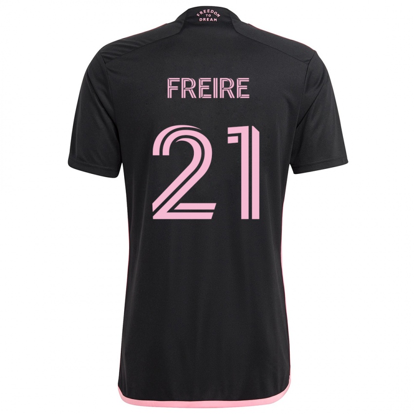 Criança Camisola Nicolas Freire #21 Preto Alternativa 2024/25 Camisa Brasil