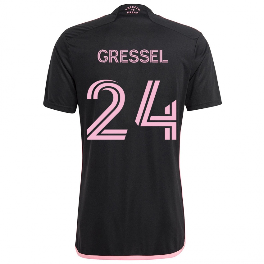 Criança Camisola Julian Gressel #24 Preto Alternativa 2024/25 Camisa Brasil