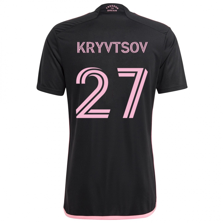 Criança Camisola Sergiy Kryvtsov #27 Preto Alternativa 2024/25 Camisa Brasil