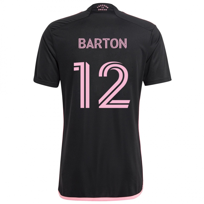 Criança Camisola Tye Barton #12 Preto Alternativa 2024/25 Camisa Brasil