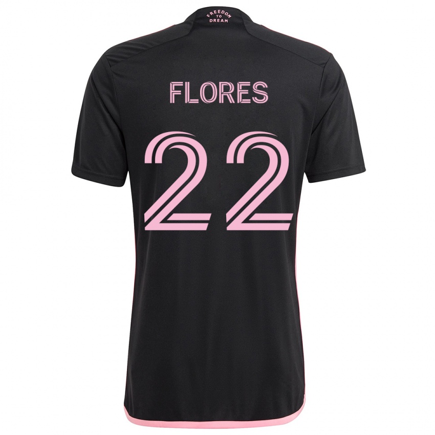 Criança Camisola Alejandro Flores #22 Preto Alternativa 2024/25 Camisa Brasil