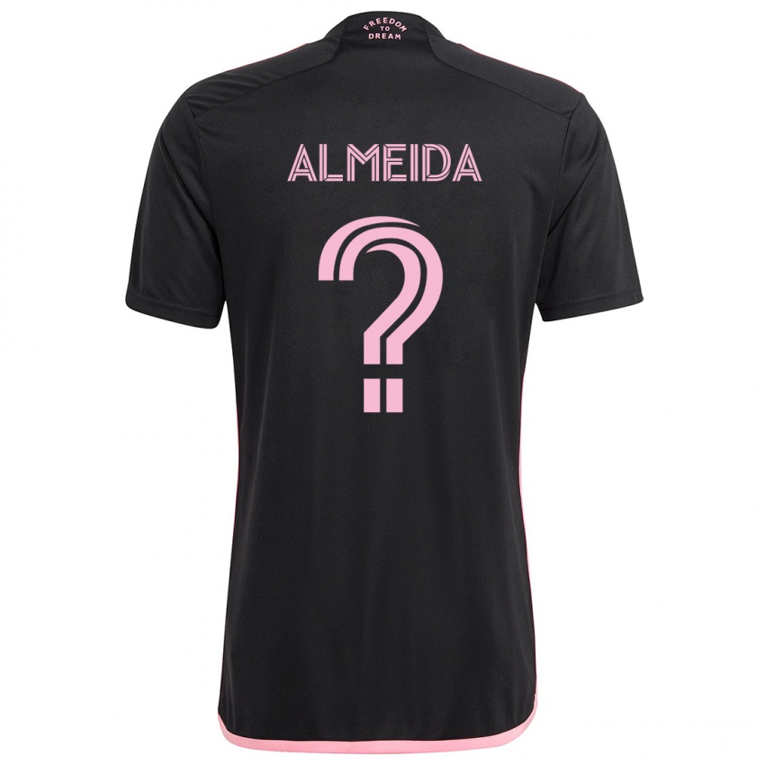 Criança Camisola Nicholas Almeida #0 Preto Alternativa 2024/25 Camisa Brasil