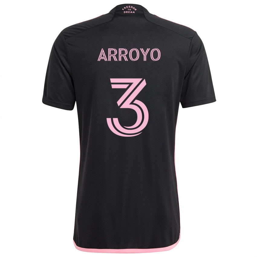 Criança Camisola Dixon Arroyo #3 Preto Alternativa 2024/25 Camisa Brasil