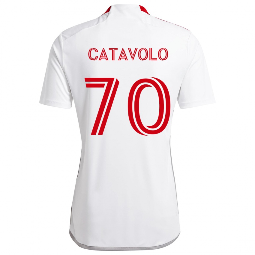 Criança Camisola Matthew Catavolo #70 Branco Vermelho Alternativa 2024/25 Camisa Brasil