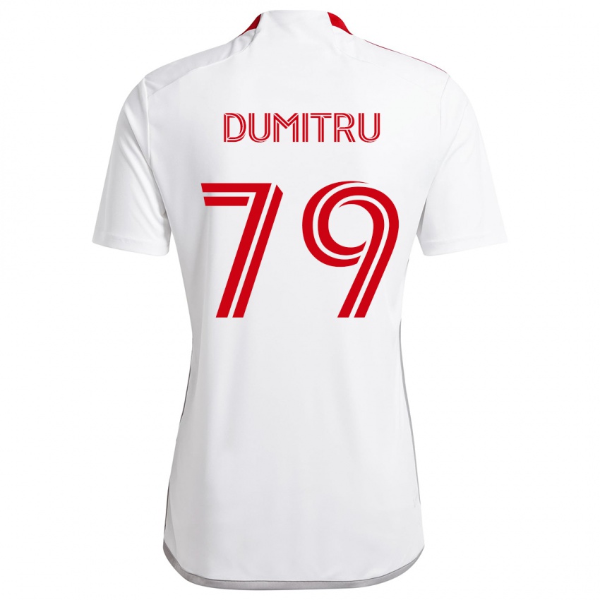 Criança Camisola Andrei Dumitru #79 Branco Vermelho Alternativa 2024/25 Camisa Brasil