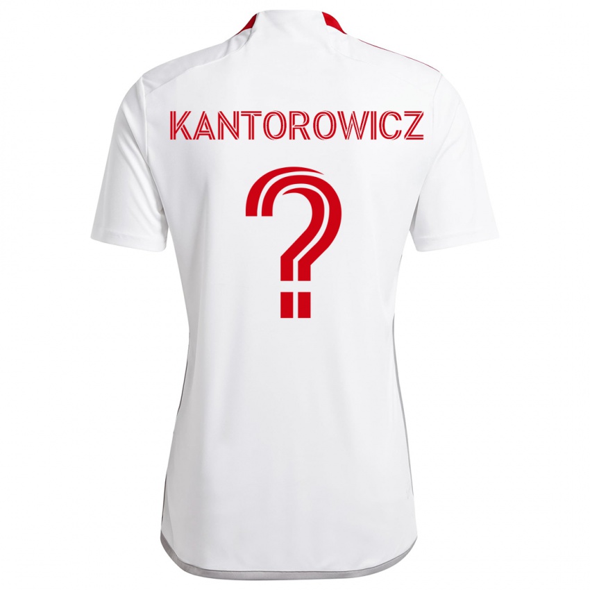 Criança Camisola Dominic Kantorowicz #0 Branco Vermelho Alternativa 2024/25 Camisa Brasil