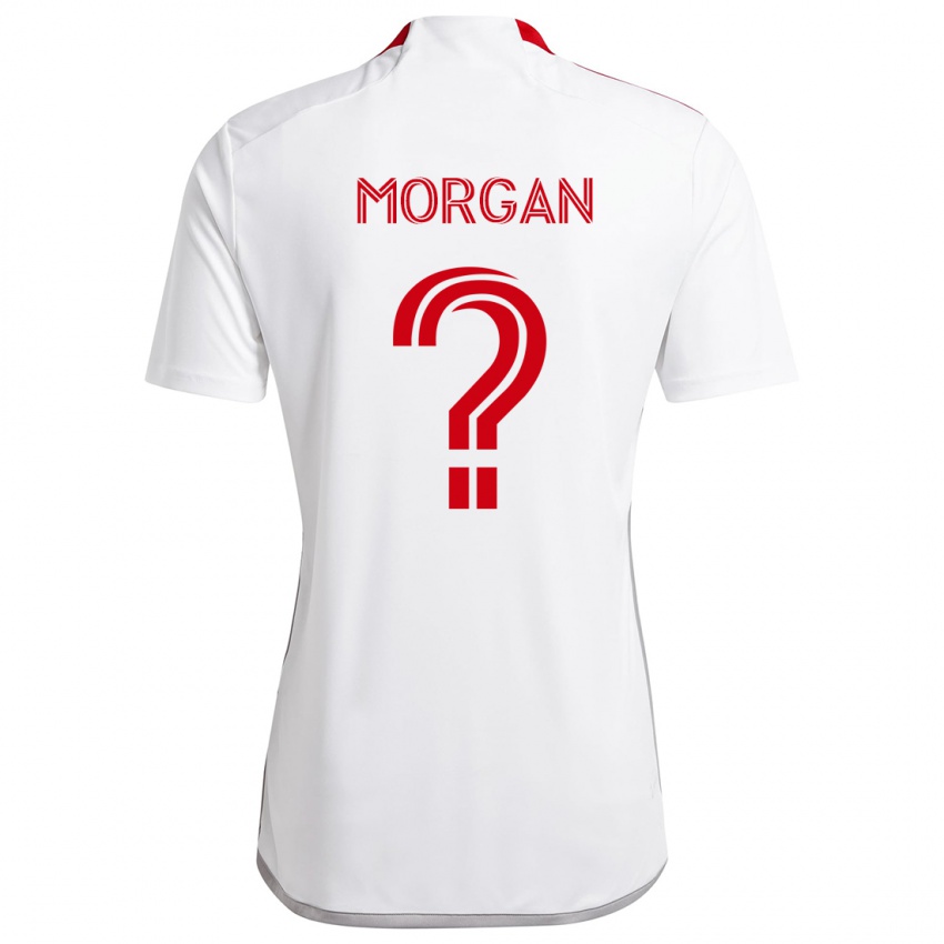 Criança Camisola Myles Morgan #0 Branco Vermelho Alternativa 2024/25 Camisa Brasil