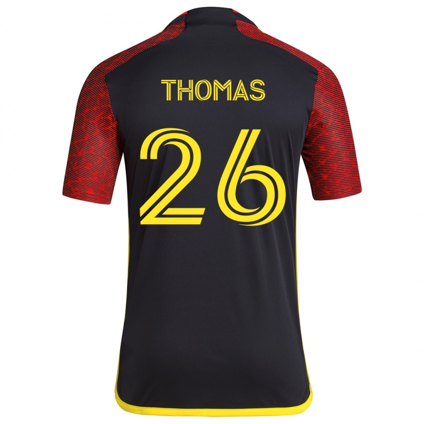 Criança Camisola Andrew Thomas #26 Vermelho Preto Alternativa 2024/25 Camisa Brasil