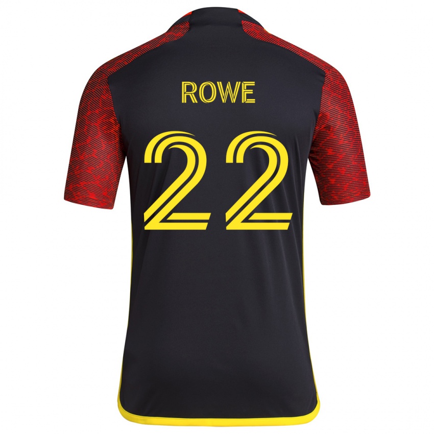 Criança Camisola Kelyn Rowe #22 Vermelho Preto Alternativa 2024/25 Camisa Brasil