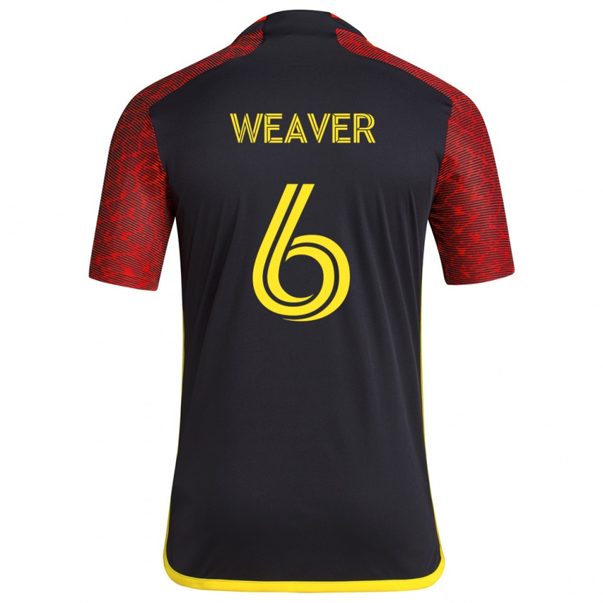 Criança Camisola Morgan Weaver #6 Vermelho Preto Alternativa 2024/25 Camisa Brasil