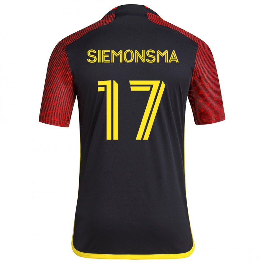 Criança Camisola Sianna Siemonsma #17 Vermelho Preto Alternativa 2024/25 Camisa Brasil