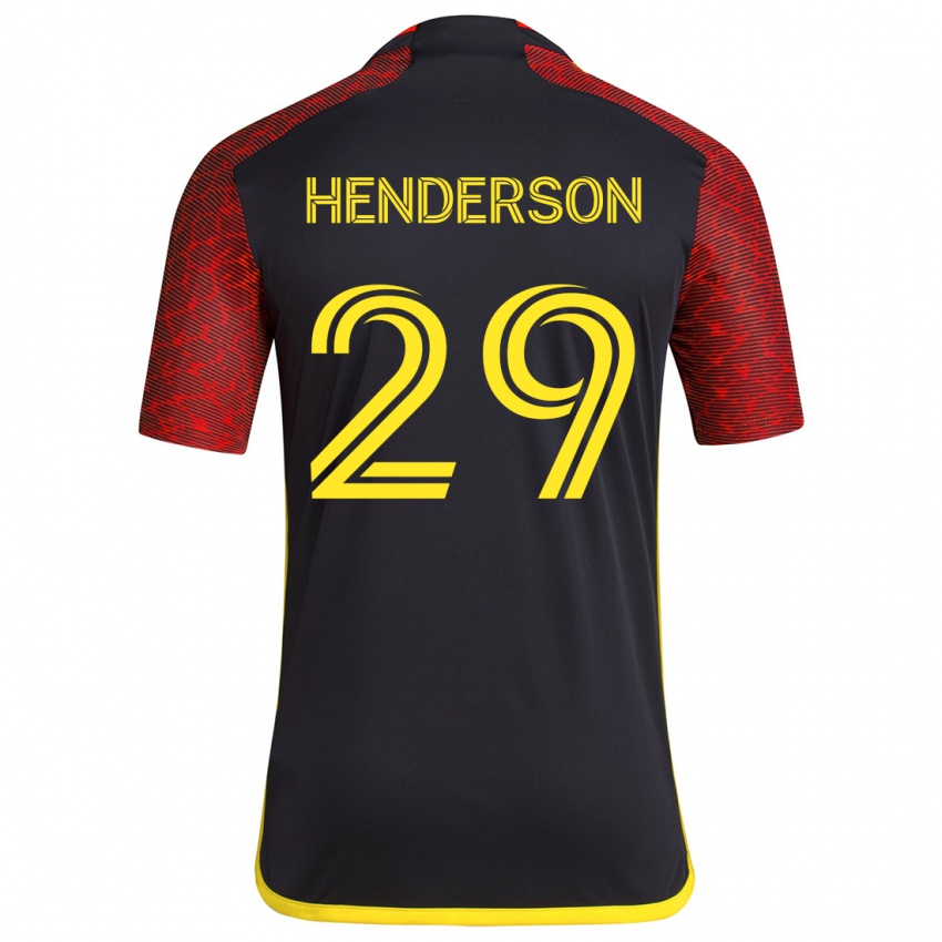 Criança Camisola Anna Henderson #29 Vermelho Preto Alternativa 2024/25 Camisa Brasil