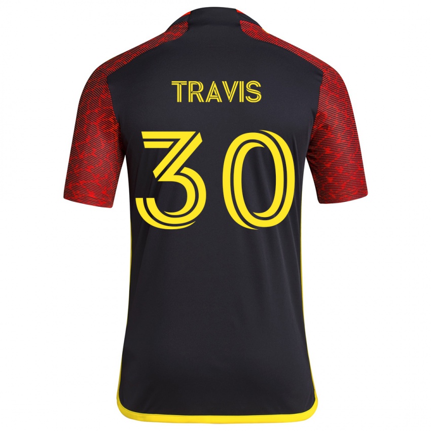 Criança Camisola Riley Travis #30 Vermelho Preto Alternativa 2024/25 Camisa Brasil