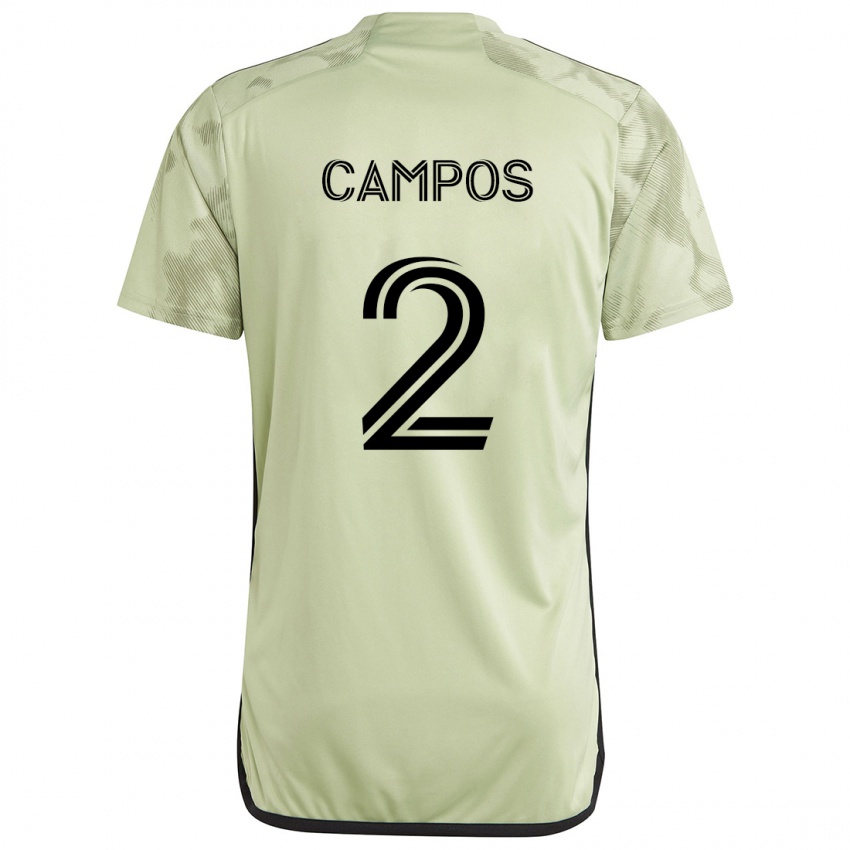 Criança Camisola Omar Campos #2 Luz Verde Alternativa 2024/25 Camisa Brasil