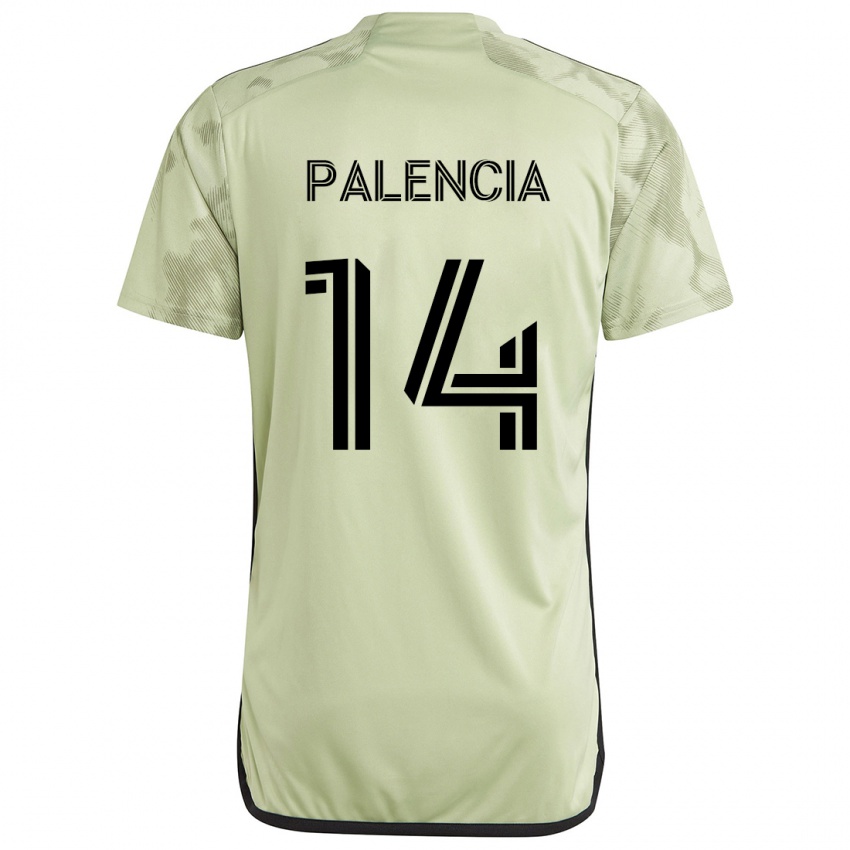 Criança Camisola Sergi Palencia #14 Luz Verde Alternativa 2024/25 Camisa Brasil