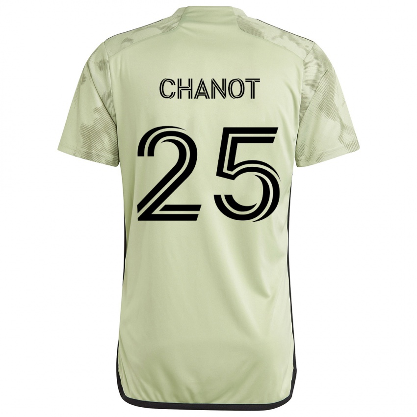 Criança Camisola Maxime Chanot #25 Luz Verde Alternativa 2024/25 Camisa Brasil