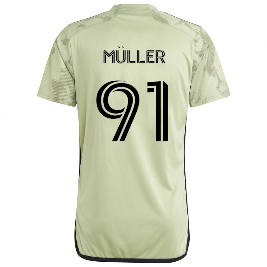 Criança Camisola Luis Müller #91 Luz Verde Alternativa 2024/25 Camisa Brasil