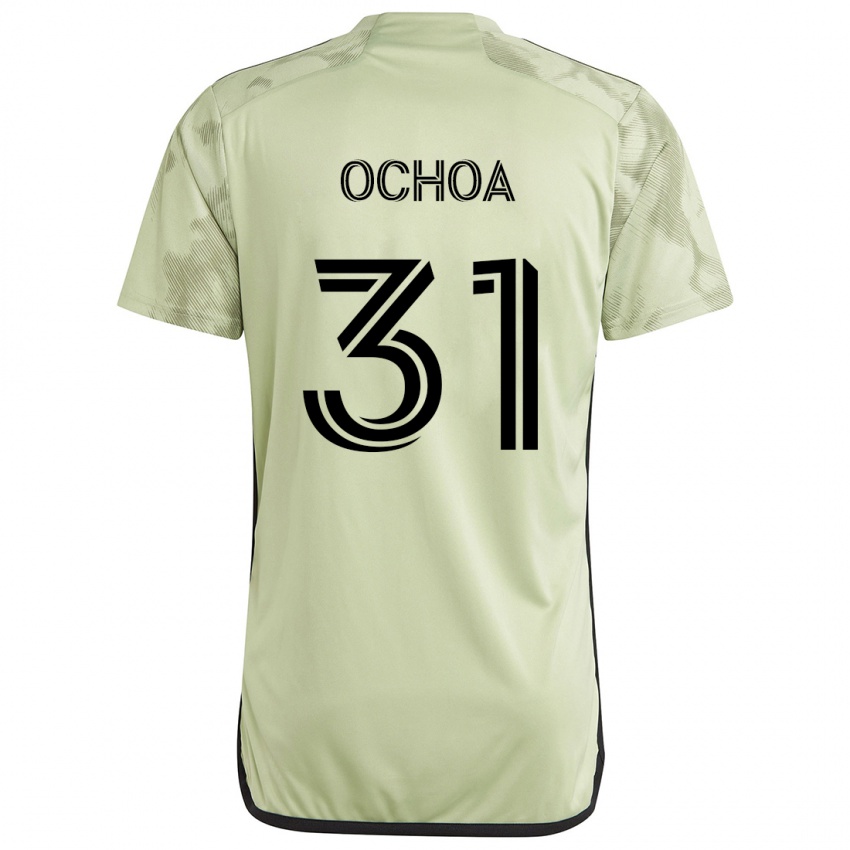 Criança Camisola David Ochoa #31 Luz Verde Alternativa 2024/25 Camisa Brasil