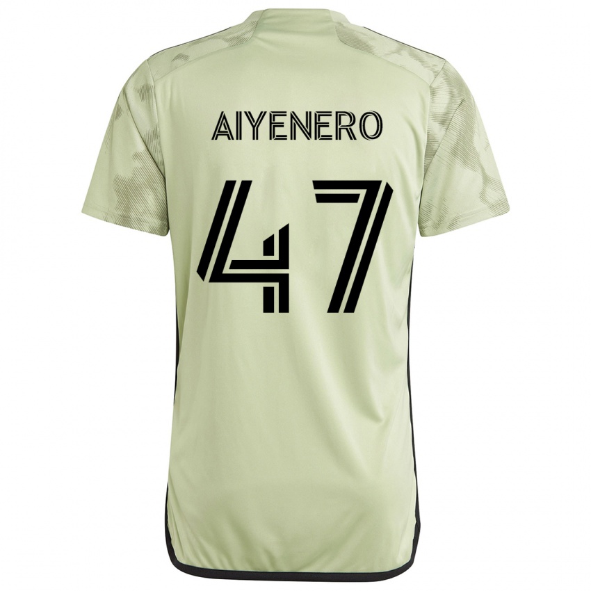 Criança Camisola Marius Aiyenero #47 Luz Verde Alternativa 2024/25 Camisa Brasil