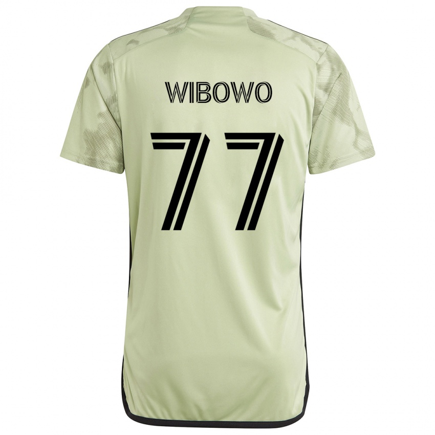 Criança Camisola Adrian Wibowo #77 Luz Verde Alternativa 2024/25 Camisa Brasil