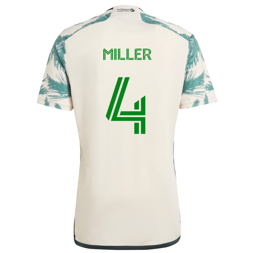 Criança Camisola Kamal Miller #4 Bege Castanho Alternativa 2024/25 Camisa Brasil