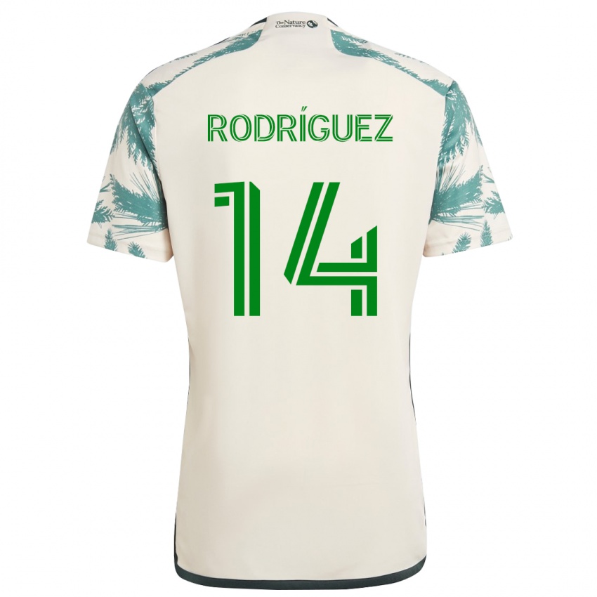 Criança Camisola Jonathan Rodriguez #14 Bege Castanho Alternativa 2024/25 Camisa Brasil