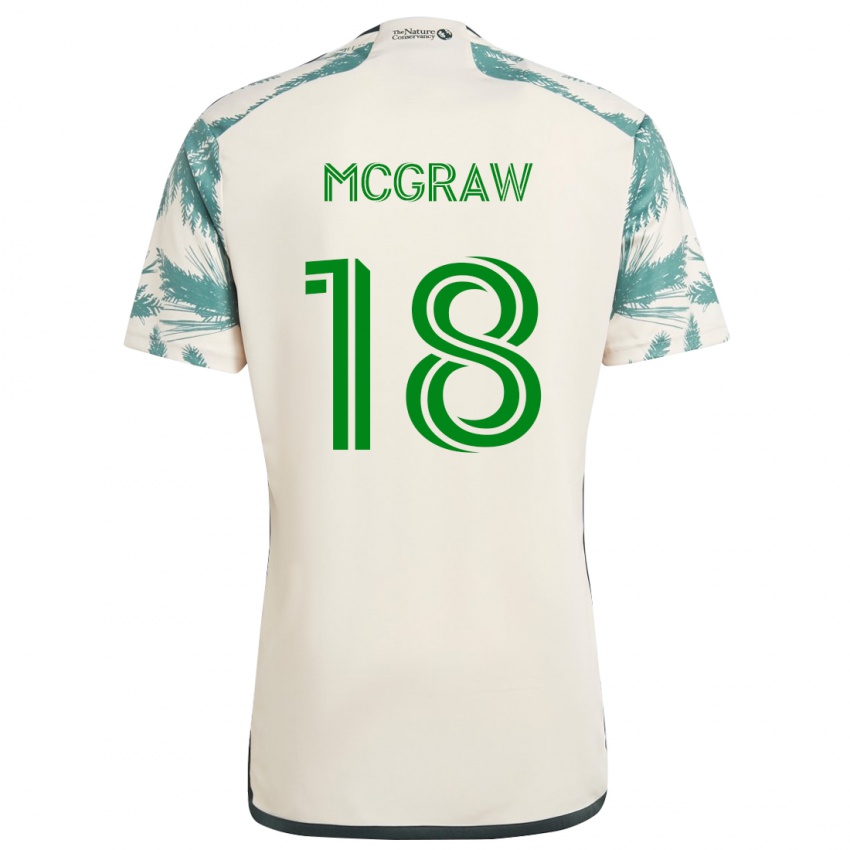 Criança Camisola Zac Mcgraw #18 Bege Castanho Alternativa 2024/25 Camisa Brasil