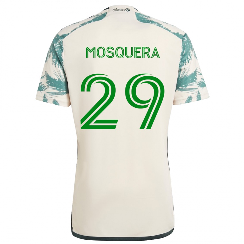 Criança Camisola Juan David Mosquera #29 Bege Castanho Alternativa 2024/25 Camisa Brasil