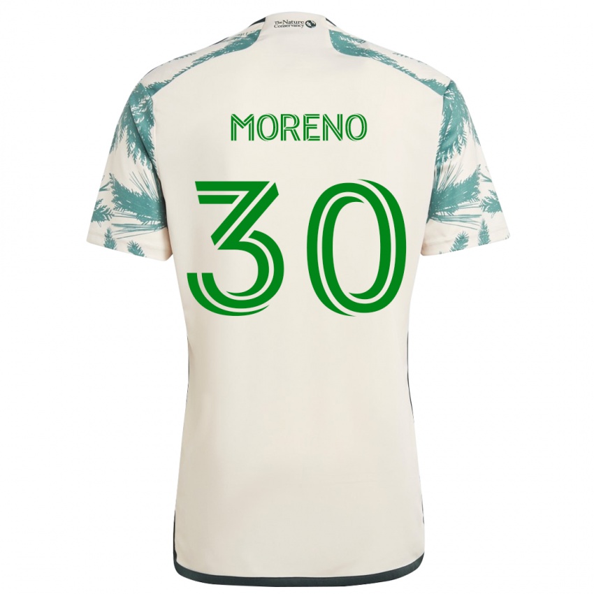 Criança Camisola Santiago Moreno #30 Bege Castanho Alternativa 2024/25 Camisa Brasil