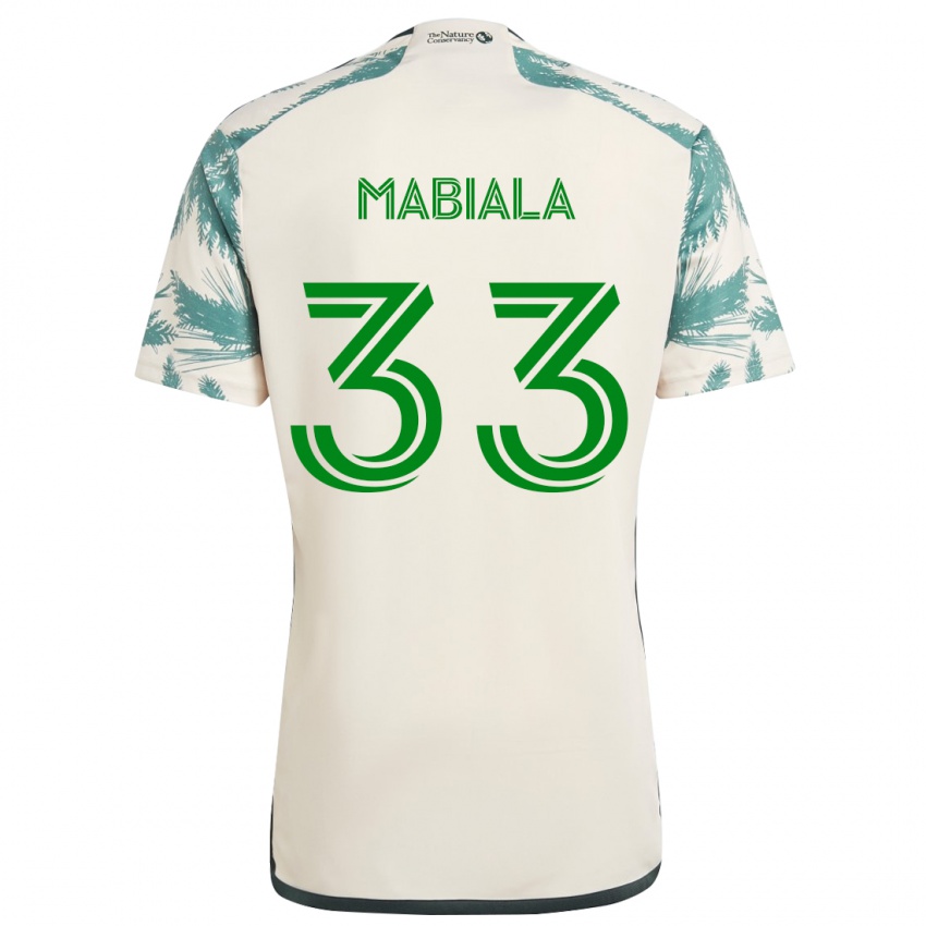 Criança Camisola Larrys Mabiala #33 Bege Castanho Alternativa 2024/25 Camisa Brasil