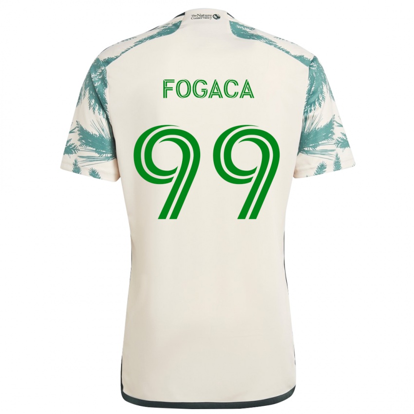 Criança Camisola Nathan Fogaça #99 Bege Castanho Alternativa 2024/25 Camisa Brasil