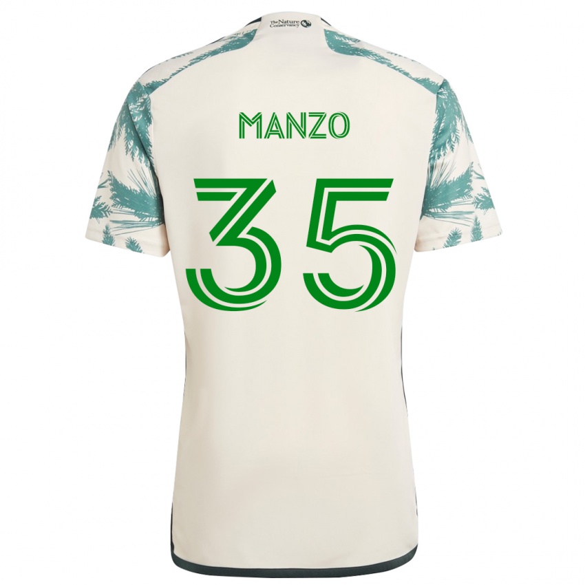 Criança Camisola Alexis Manzo #35 Bege Castanho Alternativa 2024/25 Camisa Brasil