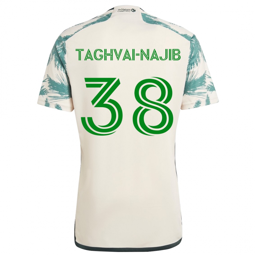 Criança Camisola Braxton Taghvai-Najib #38 Bege Castanho Alternativa 2024/25 Camisa Brasil