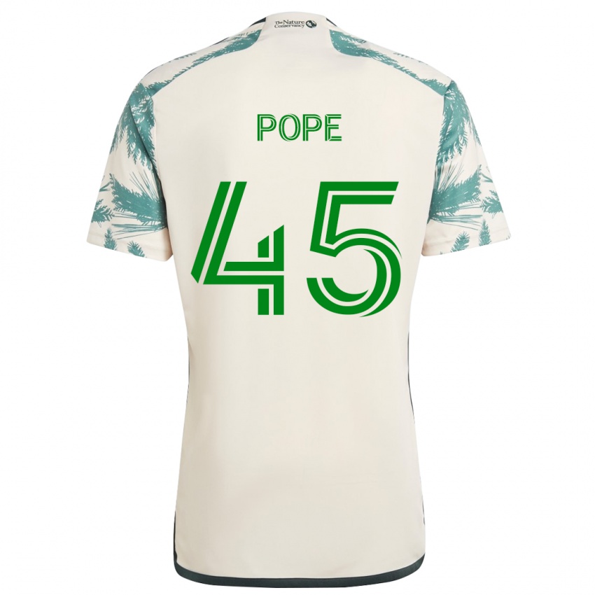 Criança Camisola Blake Pope #45 Bege Castanho Alternativa 2024/25 Camisa Brasil