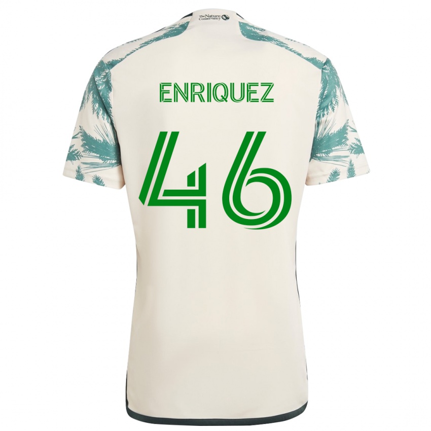 Criança Camisola Victor Enriquez #46 Bege Castanho Alternativa 2024/25 Camisa Brasil