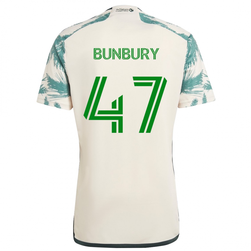 Criança Camisola Mataeo Bunbury #47 Bege Castanho Alternativa 2024/25 Camisa Brasil