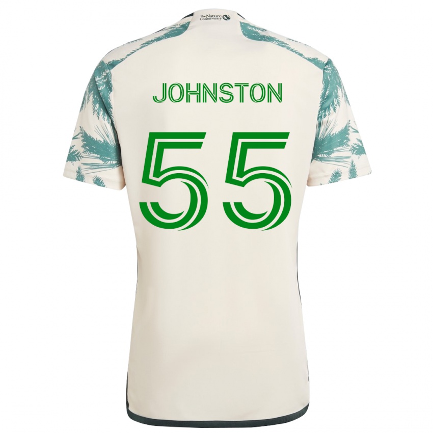 Criança Camisola Malcolm Johnston #55 Bege Castanho Alternativa 2024/25 Camisa Brasil