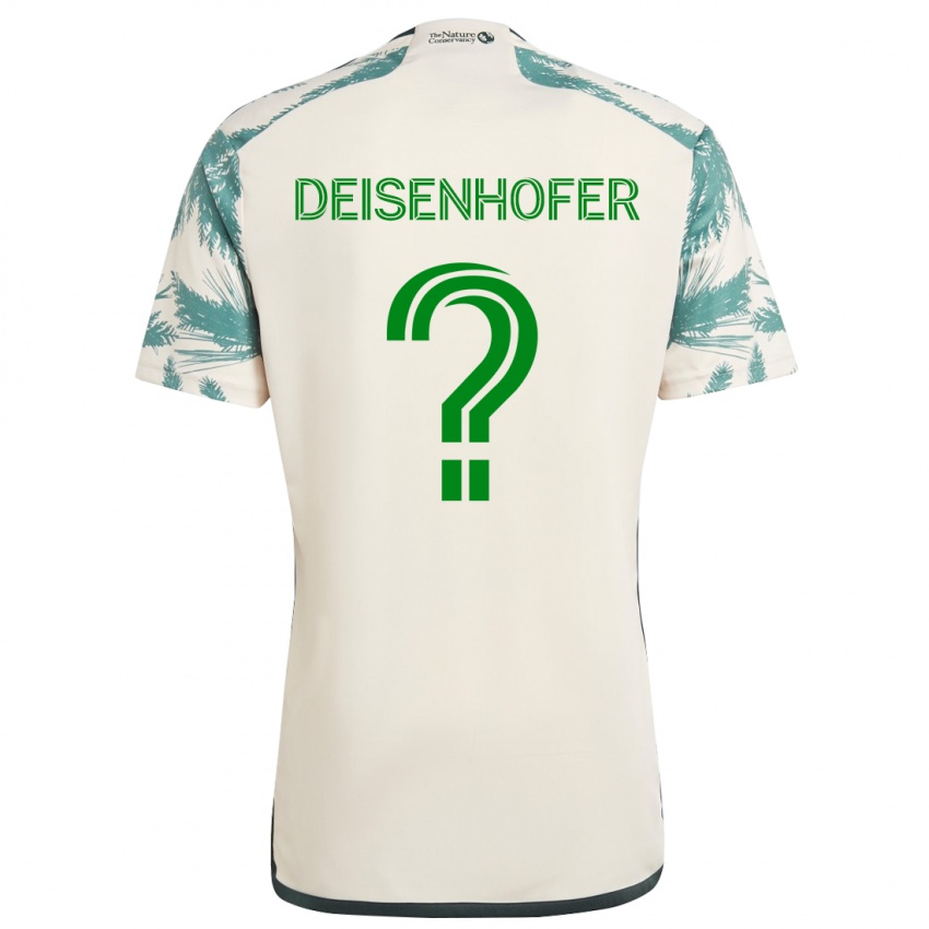 Criança Camisola Maximilian Deisenhofer #0 Bege Castanho Alternativa 2024/25 Camisa Brasil