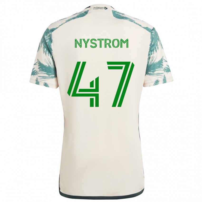 Criança Camisola Maximo Nystrom #47 Bege Castanho Alternativa 2024/25 Camisa Brasil