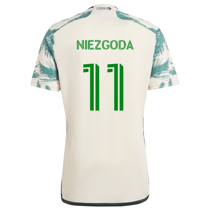 Criança Camisola Jaroslaw Niezgoda #11 Bege Castanho Alternativa 2024/25 Camisa Brasil